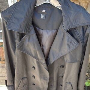 H&M Black Women's Trench Coat